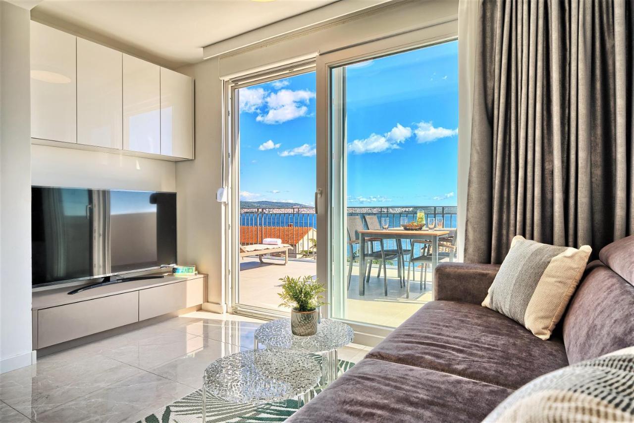 Domenico - 50 M From The Sea Apartment Seget Donji Luaran gambar